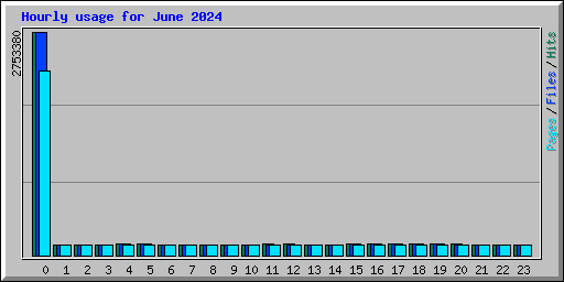 Hourly usage for June 2024